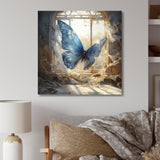 Cottage blue Butterfly escape - Butterfly Wall Art Prints