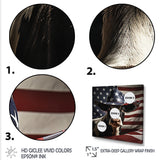 Patriotic Cow in USA - Cow Living Room Wall Art