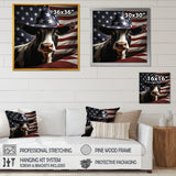 Patriotic Cow in USA - Cow Living Room Wall Art