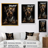 Crowned Royal Yorkshire Dog King - Dog Wall Decor