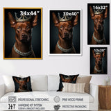 Crowned Royal pitcher dog king - Dog Wall Art Prints