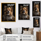 Crowned Royal bloodhound Pomeranian Dog - Yellow Dog Wall Art