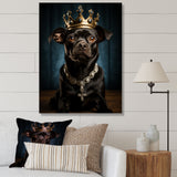 Crowned Royal Boston Terror - Black Dog Wall Art