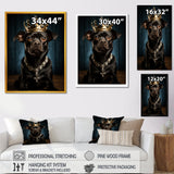 Crowned Royal Boston Terror - Black Dog Wall Art