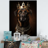 Crowned Royal mountain Dog - Dog Framed Canvas Art