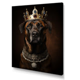 Crowned Royal mountain Dog - Dog Framed Canvas Art