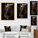 Crowned Royal mountain Dog - Dog Framed Canvas Art