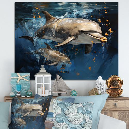 Dancing Dolphins - Dolphin Home Decor Art