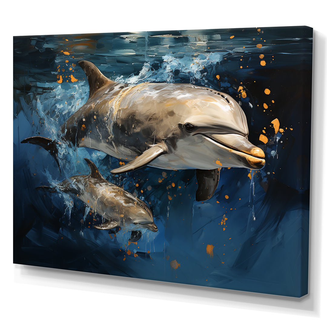 Dancing Dolphins - Dolphin Home Decor Art