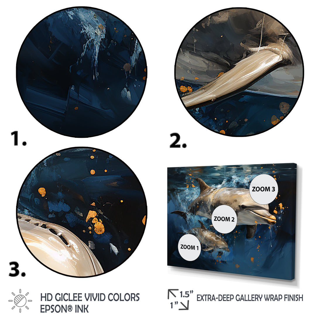 Dancing Dolphins - Dolphin Home Decor Art