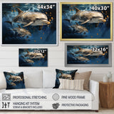 Dancing Dolphins - Dolphin Home Decor Art