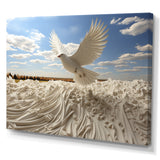 Take off white Dove harmony - Dove Canvas Wall Art