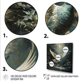 Green and white Dove take off harmony - Dove Wall Decor