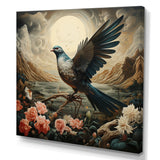 Vintage dove sunset flight - Dove Wall Art Prints