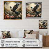 Vintage dove sunset flight - Dove Wall Art Prints