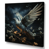 Blue and white Dove take off harmony - Dove Wall Art Prints