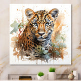 Brown Leopard elegance portrait - Leopard Wall Art Prints