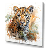 Brown Leopard elegance portrait - Leopard Wall Art Prints