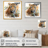 Brown Leopard elegance portrait - Leopard Wall Art Prints