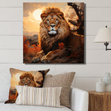 Sun Kissed Lion Majesty - Lion Wall Decor