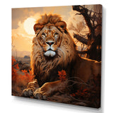 Sun Kissed Lion Majesty - Lion Wall Decor