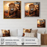 Sun Kissed Lion Majesty - Lion Wall Decor