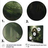 Brown and green Jungle lion Monarch - Lion Wall Art Prints