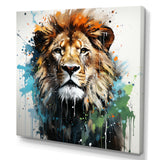 Brown and green Monarch portrait - Lion Wall Art Prints