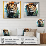 Brown and green Monarch portrait - Lion Wall Art Prints