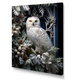 Snowy Owl winter watch III - Animals Canvas Wall Art