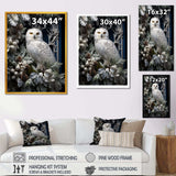 Snowy Owl winter watch III - Animals Canvas Wall Art