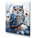 Winters owl gaze serenity - Owl Bedroom Wall Art