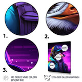DJ Penguin Wild nightlife - Penguin Bedroom Wall Art