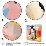 Penguin parade charm - Penguin Wall Decor