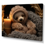 Brown Sloth Serenity sleep - Sloth Framed Canvas Art