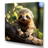 Baby Sloth photo - Animals Canvas Wall Art