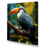 Blue and white Tropical Toucan jungle - Blue Toucan Wall Art