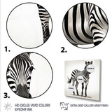 Minimalism Zebra elegance - Black Zebra Wall Art