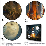 Rocketship's take off I - Rocketship Canvas Wall Art