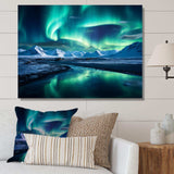 Icelandic Borealis Winter s Aurora II - Landscapes Canvas Wall Art