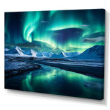 Icelandic Borealis Winter s Aurora II - Landscapes Canvas Wall Art