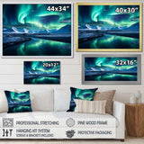 Icelandic Borealis Winter s Aurora II - Landscapes Canvas Wall Art