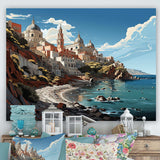 Italian coastal village  II - Landscapes Canvas Wall Art