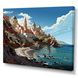 Italian coastal village  II - Landscapes Canvas Wall Art