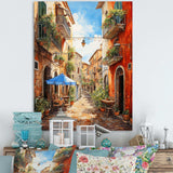 Italian village Essence 1 - Landscapes Canvas Wall Art