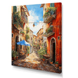 Italian village Essence 1 - Landscapes Canvas Wall Art