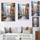 Times Square New York Cityscape IV - Cityscapes Canvas Wall Art