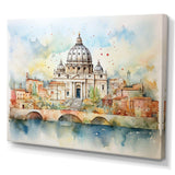 Vatican city historic serenity III - Cityscapes Canvas Wall Art