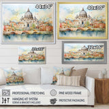 Vatican city historic serenity III - Cityscapes Canvas Wall Art