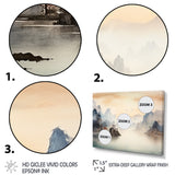 Grey Tranquil Chinese landscape serenity II - Multi-Panels
